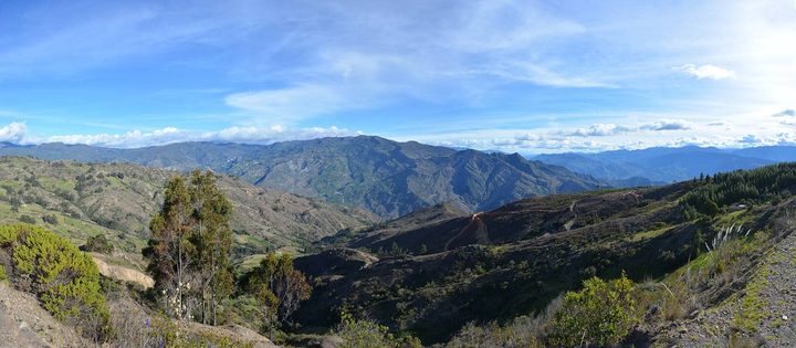 Panorámica de una vereda de montaña